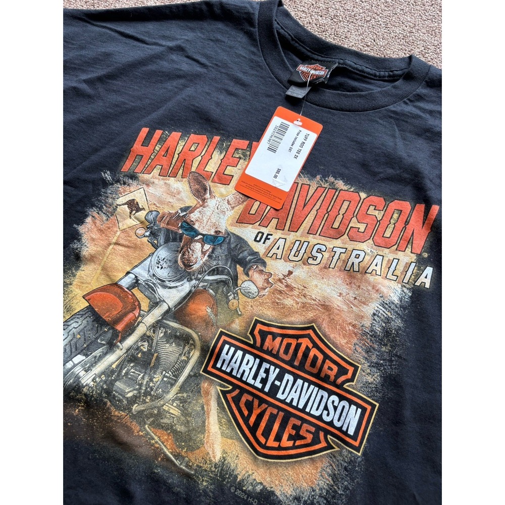 Harley-Davidson Men's 2024 T-Shirt Size 2XL Sydney Australia Kangaroo Motorcycle
